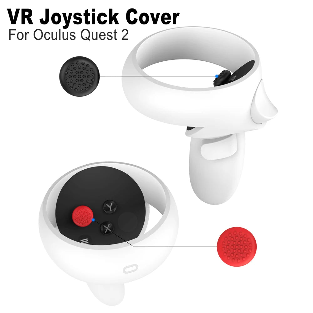 Silicone Protective Cover Shell Case for  VR Headset Head Face Cover Eye Pad Handle Grip Button Cap VR Accessories