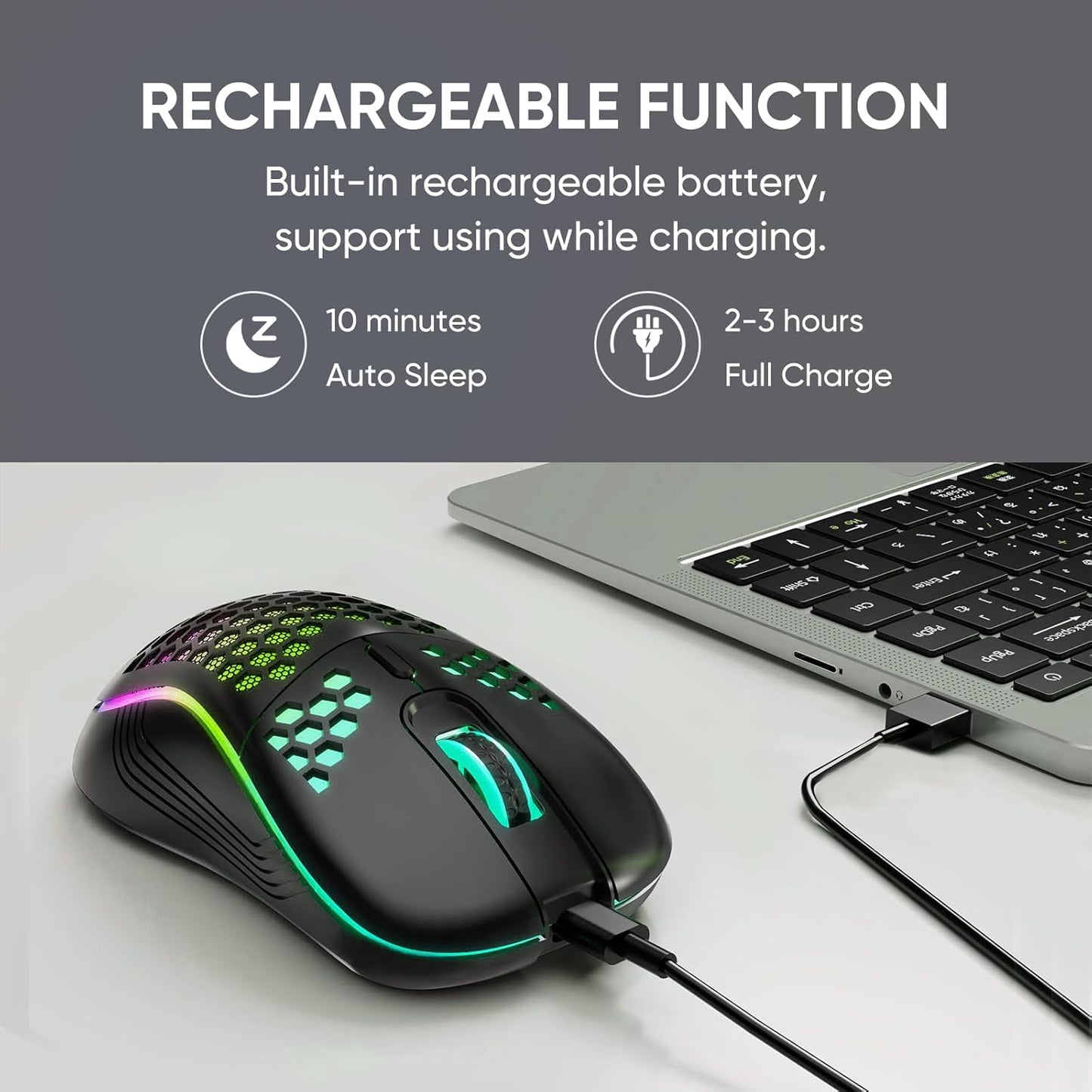 Ultra-Light Wireless RGB Gaming Mouse